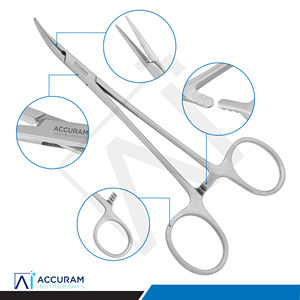 Pinza Hemostática Quirúrgica Dental Accuram Micro Halstead Mosquito Curva 12.5cm de Acero Inoxidable, Instrumento Manual - Product Image 2
