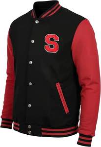 Men's Casual Spring Satin Windbreaker 100% Cotton <b>Waterproof</b> Breathable <b>Thin</b> Athletic Varsity <b>Jacket</b> Front Logo Customizable - Product Image 5