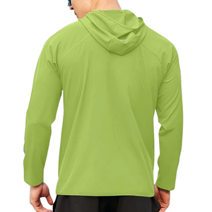 Veste de course à capuche légère à séchage rapide avec logo personnalisé, veste de sport à fermeture éclair pour le cyclisme et la course à pied - Product Image 2