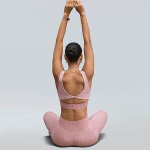 Ensemble de yoga durable pour femmes, soutien-gorge de sport sans couture et leggings, vêtements de sport respirants pour la salle de sport, vêtements de sport actifs - Product Image 6