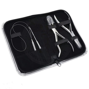 2026 High Quality Stainless Steel Hair Extension Tools Kit Custom Logo Hair Extension <b>Pliers</b> <b>Set</b> Silver Color - Product Image 1