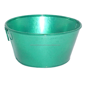 Jardinera Rectangular de Metal Verde Liso Vintage, Galvanizada, para Hierbas de Interior, Decoración de Ventanas - Product Image 4