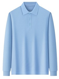 Camisas Polo de Algodón Personalizadas OEM, Manga Larga, Uniformes de Trabajo para Grupos, Impresión de Logotipo, Camisa Polo de Trabajo de Manga Larga de Algodón para Otoño e Invierno - Product Image 4