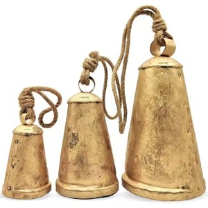 Campana Colgante Metálica de Navidad, Adorno Decorativo Festivo, Campanas Vintage para Árbol de Navidad, Hogar, Jardín y Decoración Festiva - Product Image 1