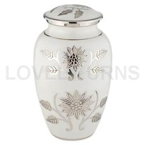 Urna Funeraria para Adultos Estilo Americano LU Grace Blanca, Capacidad de 200 Pulgadas Cúbicas - Product Image 4