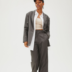 Pantalones Deportivos de Algodón Ecológico para Mujer, Corte Bootcut, Cintura Alta, Largura hasta la Rodilla, para Invierno, Venta al Por Mayor - Product Image 1