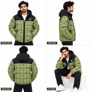 Men's <b>Padded</b> <b>Jacket</b> <b>Hooded</b> Warm Winter Quilted Puffer <b>Jackets</b> Custom Grapic Printed Logo Streetwear Outerwear Y2K Supplier USA - Product Image 4