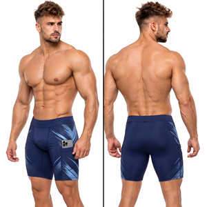 <b>Men's</b> Compression <b>Shorts</b> Sublimation Printed <b>Short</b> Tights Elastic Waist Yoga Workout <b>Shorts</b> <b>Men</b> Breathable <b>Base</b> <b>Layer</b> Gym <b>Shorts</b> - Product Image 4