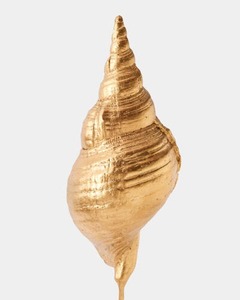 Sculpture abstraite plaquée or, forme irrégulière, faite à la main, décoration artistique moderne pour table de salon - Product Image 5