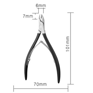 Pince à cuticules ronde, ciseaux de manucure, coupe-cuticules, éliminateur de peaux mortes, pince à ongles en acier inoxydable pour pédicure - Product Image 5