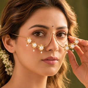 Lunettes de soleil de luxe faites à la main plaquées or massif pour femme, idéales pour mariage |   Chaîne de maintien légère et élégante pour lunettes de soleil |   Vente en gros OEM - Product Image 6