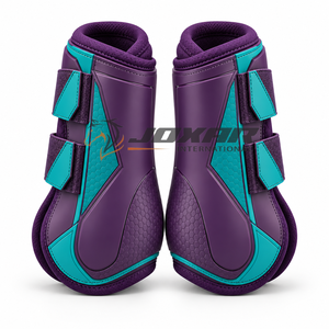 Protège-jambes de cheval de qualité supérieure avec amorti doux, sangles robustes et construction pratique pour l'équitation quotidienne et les routines d'entraînement. - Product Image 4