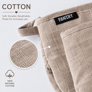Premium Cotton Mini Oven Mitts 14x22 cm | Heat Resistant Kitchen Gloves <b>Pot</b> <b>Holders</b> for Baking Cooking BBQ Microwave & Hot Dishe - Product Image 3