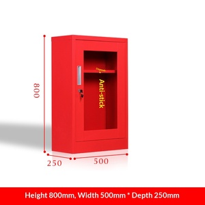 Gabinete de Almacenamiento de Extintores de Incendios de Acero Rojo Personalizable para Estación de Bomberos, Escuela, Hospital u Oficina - Product Image 2
