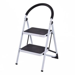 Iron Frame Folding <b>Step</b> <b>Stool</b> with Anti-Slip Pedals Convenient <b>Step</b> Ladder - Product Image 2
