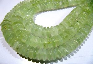 Perles Rondelles Lisses en Préhnite Verte Naturelle, Coupe Allemande, 6-10mm, Graduées, Fil de 8 Pouces, Fournitures pour la Fabrication de Bijoux - Product Image 2