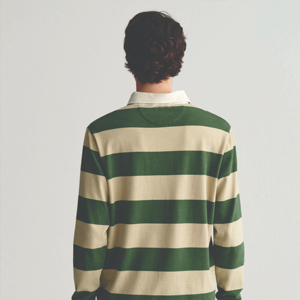 Polo rayé décontracté pour homme en toile douce et résistante pour le quotidien, les tenues sportives et décontractées, respirant, OEM - Product Image 4