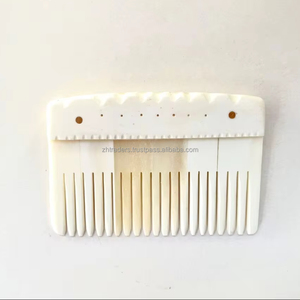 Best Quality Handmade Viking Buffalo Bone Hair Comb Carved Flower Style India Natural Bone Eco-Friendly Head Massage Scraping - Product Image 1