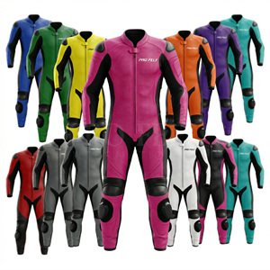 Whole Sale Motorcycle Leather Suit One Piece Protective Riding Gear Waterproof Breathable Biker Suit with <b>Knee</b> Elbow Armor - Product Image 1