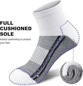 Custom Breathable Anti-Slip Ankle <b>Socks</b> 100% Bamboo Fiber for <b>Running</b> Gym Training - Product Image 4