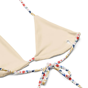Ensemble de bikini deux pièces de marque de luxe, vêtements de plage avec imprimé sexy et perles pour adultes - Product Image 2