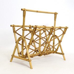 Suministro directo de fábrica, soporte para folletos de ratán natural, expositor para periódicos y revistas - Product Image 6