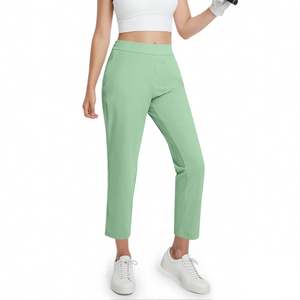 Oem Services Women Streetwear Loose Fit Chiffon <b>Summer</b> <b>Trousers</b> High Quality Casual High Waist Elastic Waist Solid Color - Product Image 4