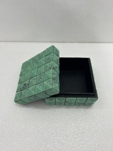 Eco-Friendly Handmade Resin Inlay <b>Box</b> for Gift Jewelry Storage-<b>Soft</b> Interior Custom Color Design Home Decoration Wedding Custom - Product Image 6