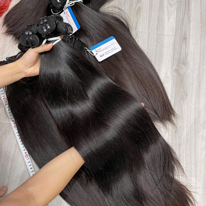 Extensiones de Cabello Humano Liso de Donante Único, Cabello Virgen Premium, Cutícula Alineada, Sedoso y Suave, de Proveedor - Product Image 3