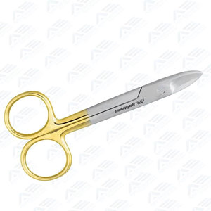 CE Certified Beebee Crown Scissors 110 mm Straight <b>Saw</b> Edge Manual <b>Power</b> Source Stainless Steel Dental Surgical Instruments - Product Image 2