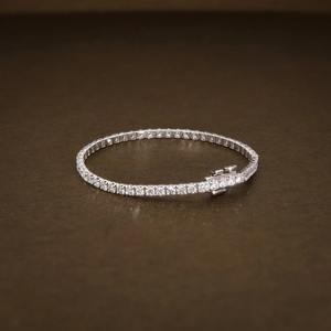 Pulsera de Tenis de Moissanita de Alta Calidad y Diseño Moderno, Plata de Ley 925, Ideal como Regalo de Aniversario para Mujer al Mejor Precio - Product Image 2