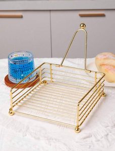 Wedding Table Decor Metal Table Organiser <b>Tissue</b> <b>Paper</b> Holder Modern Home Accessory Gold Table Accent Stylish Napkin Rack - Product Image 3