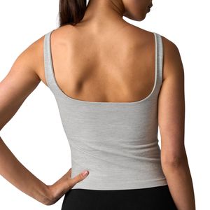 Custom Wholesale Women Body Fit Square Neck Sleeveless Tank Top Soft <b>Stretch</b> Casual Yoga Gym Camisole Slim Activewear - Product Image 2