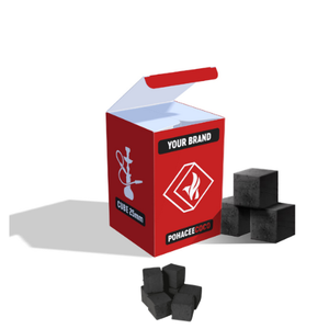 Vente en gros de briquettes de chicha narguilé charbon de bois de coco naturel à faible teneur en cendres charbon de bois cubique pour chicha de qualité supérieure OEM de marque privée - Product Image 1