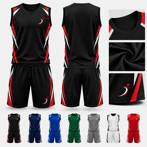Conjunto de Uniforme Deportivo de Malla sin Mangas con Estampado de Puntos Personalizado, Transpirable, de Secado Rápido y Cómodo para Entrenamiento - Product Image 1