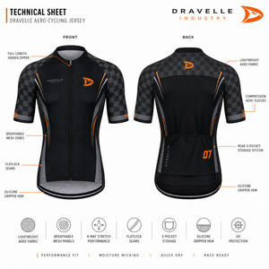Fabricante de Maillots de Ciclismo Retro Y2K Personalizados, Camiseta de Ciclismo de Alto Rendimiento con Mangas a Cuadros - Product Image 5