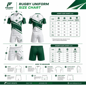 Ensembles de maillots de rugby personnalisés par sublimation pour hommes, durables, à séchage rapide, uniformes d'équipe de rugby respirants, vêtements de sport d'entraînement - Product Image 6