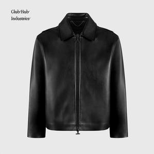 Chaqueta de Cuero para Hombre, Colección de Invierno, Logotipo Personalizado, Chaqueta de Cuero de Invierno para Hombre, Resistente al Viento, OEM, Marca Personalizada - Product Image 1