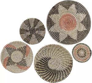 Assiette murale tissée en jonc de mer naturel, faite à la main, écologique, décoration rustique pour la maison, taille personnalisée, cadeau pour hôtel, complexe hôtelier, restaurant - Product Image 3