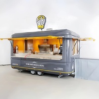 Remorque alimentaire CE pour café, cuisine, camion de restauration, camion de crème glacée, traiteur entièrement équipé, remorque mobile pour la livraison de pizzas