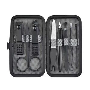 8 In 1 Stainless Steel <b>Nail</b> Kit Portable Manicure Tools <b>Set</b> With Case Classic Style For Adult - Product Image 1