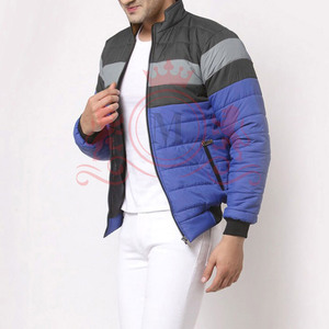 <b>Light</b> Comfort Puffer Jacket Warm Outerwear Smooth <b>Shell</b> High Collar Full Zip Easy Layering For Men - Product Image 3
