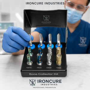 IRONCURE INDUSTRIES PRIVATE LIMITED Kit de 12 piezas para recolección manual de hueso en implantes dentales, perforadores para hacer trozos de hueso y topeadores de profundidad - Product Image 4