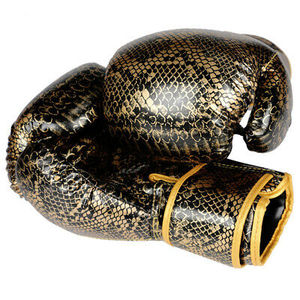 Professional Genuine Leather Sanda Boxing <b>Gloves</b> Custom Logo Hook Loop Adjustable Wrist Strap Korean Parachute Fabric Lining - Product Image 6