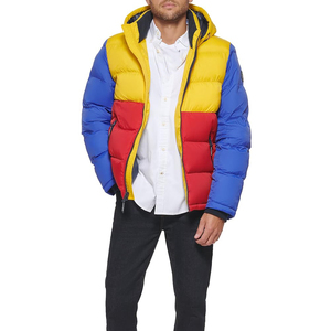 Chaqueta de Invierno Estilo Urbano para Hombre, con Capucha y Cierre Frontal, de Lana y Nailon, con Técnica de Lavado, Servicio OEM Disponible, Impermeable - Product Image 1