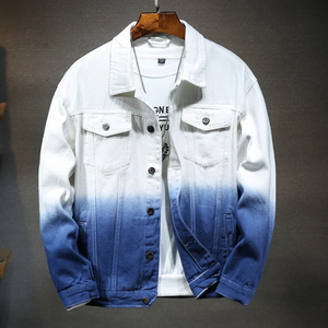 Blouson Bomber en Jean Délavé Vintage pour Homme, Veste Décontractée Tendance, Blouson de Baseball en Jean Personnalisé pour Homme, Veste Streetwear Zippée - Product Image 5