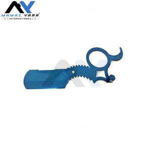 Maquinilla de Afeitar Azul con Cuchilla Reemplazable, Maquinilla de Afeitar Recta para Cara y Cuerpo, Material Duradero, Afeitado Profesional, Maquinillas de Afeitar para Hombre - Product Image 2