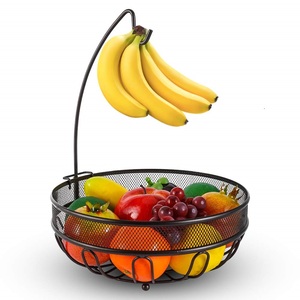 Panier à fruits en métal pour comptoir, design dernier cri, le plus demandé, idéal pour bananes, panier à fruits en métal à prix abordable - Product Image 2