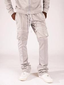 <b>Men's</b> Blue Cotton Hip Hop Sweatpants Low Drawstring Waist Side Pockets Waterproof Windproof Winter Casual - Product Image 5