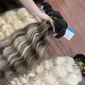 Extensiones de cabello humano liso a granel Remy vietnamita al por mayor cabello crudo estirado doble sin enredos directo del proveedor - Product Image 2